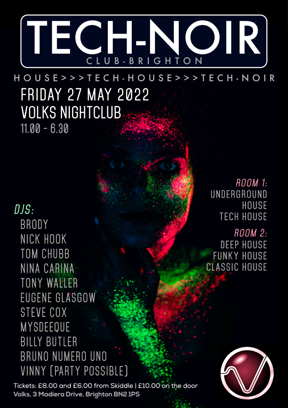 Tech-noir Club at Volks in Brighton